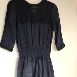 Sea NY Navy Cotton eyelet dress. Size 4